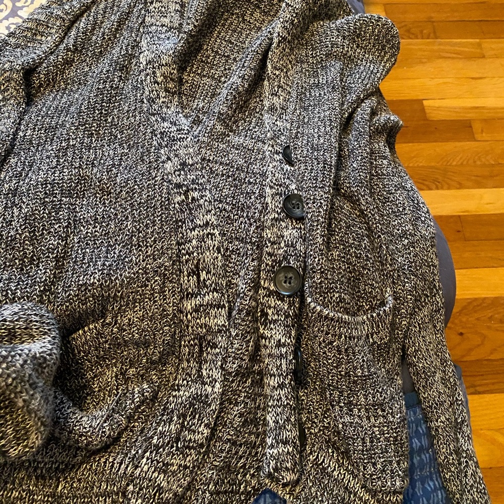 Gray cardigan